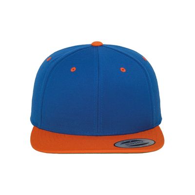 Gorra bicolor snapback Royal / Orange