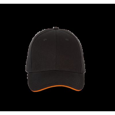 Gorra con Correa de ajuste Black / Orange