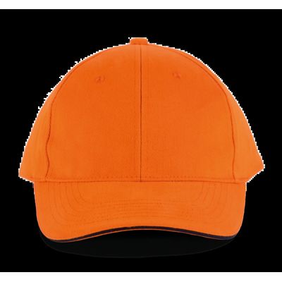 Gorra algodón grueso Orange / Navy