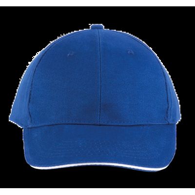 Gorra algodón grueso Royal Blue / White