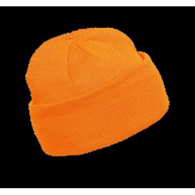 Gorro de punto unisex Fluorescent Orange