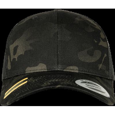 Gorra retro ajustable Black Multicam