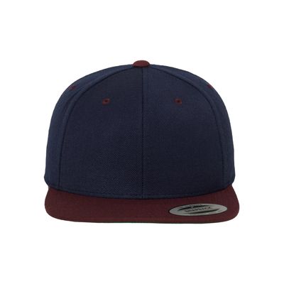 Gorra bicolor snapback Navy / Maroon