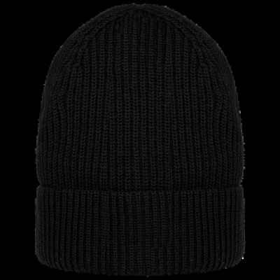 Gorro de lana merina unisex Black