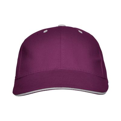 Gorra de algodón con cinta antisudoral Púrpura UNICA