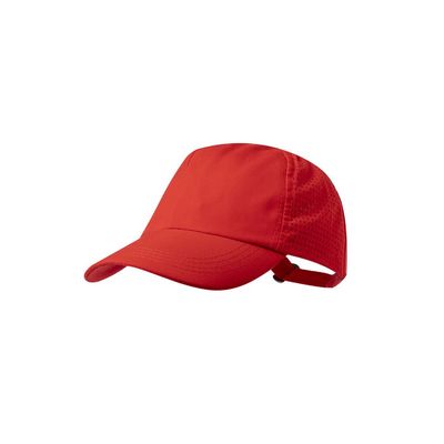 Gorra microfibra con redecilla transpirable