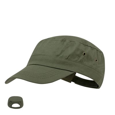 Gorra militar de algodón