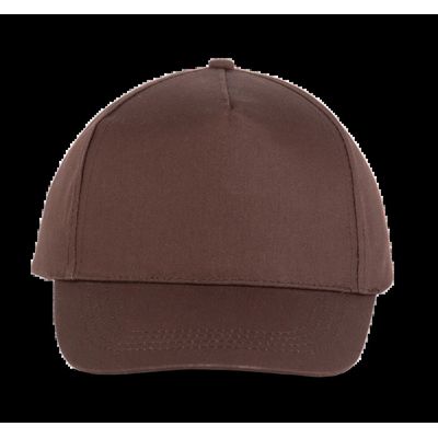 Gorra ajustable mediante tira autoadhesiva Chocolate
