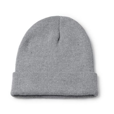 Gorro de poliéster doble capa Gris Talla Única Adulto