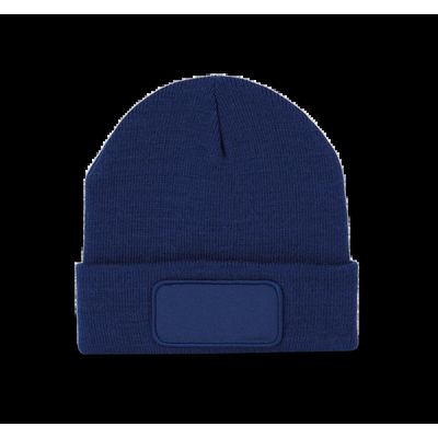 Gorro dobladillo con Parche Royal Blue