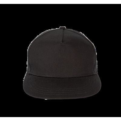 Gorra snapback de algodón Black