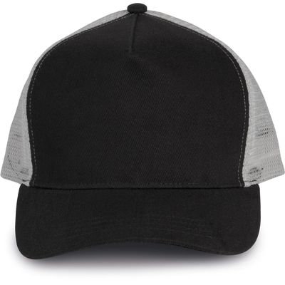 Gorra trucker algodón grueso Black / Light Grey