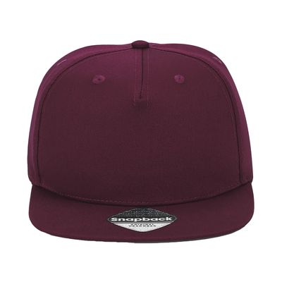 Gorra rapper ajustable Burgundy