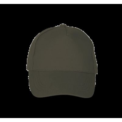 Gorra de algodón grueso con 5 paneles Khaki