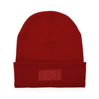 Gorro de punto acrílico doble capa Rojo Talla Única Adulto