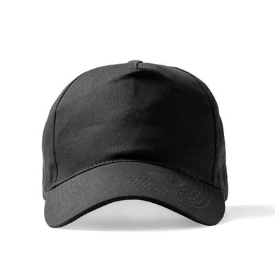 Gorra de 5 paneles con cierre ajustable Negro Talla Única Adulto