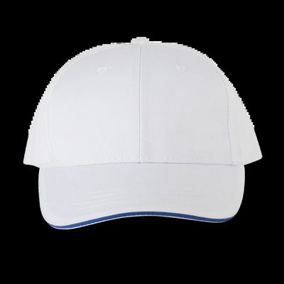 Gorra sandwich 6 paneles White / Royal Blue