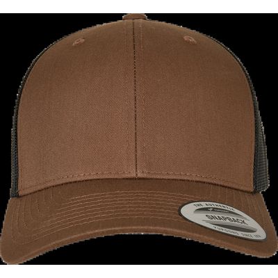 Gorra trucker retro bicolor Coyote Brown / Black