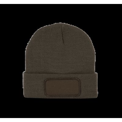 Gorro dobladillo con Parche Dark Khaki