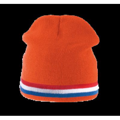 Gorro Punto tricotado Orange/Red/White/Cobalt Blue