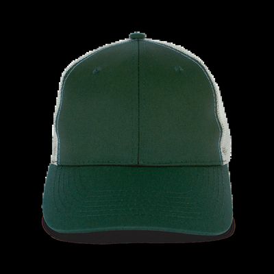 Gorra visera perfil medio Forest Green / Light Grey
