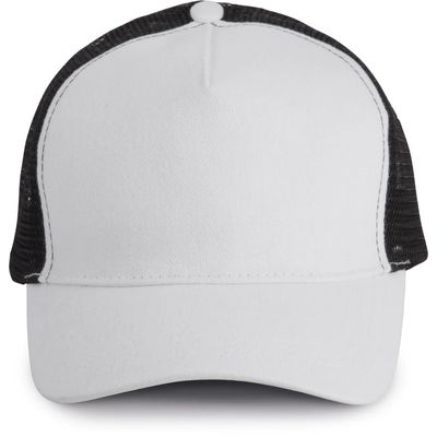 Gorra trucker algodón grueso White / Black