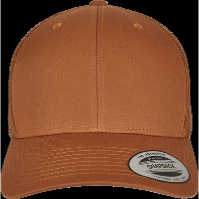 Gorra trucker retro con rejilla Caramel