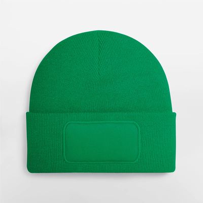 Gorro con parche frontal Kelly Green