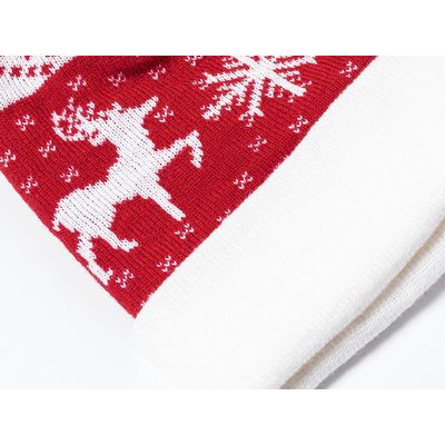 Gorro Navideño con Pom Pom a Juego