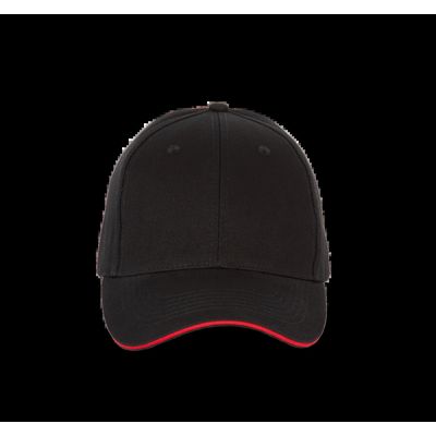 Gorra con Correa de ajuste Black / Red