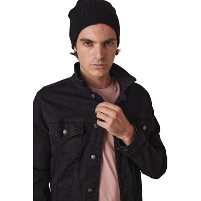 Gorro de punto acanalado 100% acrílico