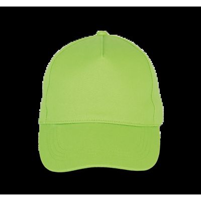 Gorra de algodón grueso con 5 paneles Lime