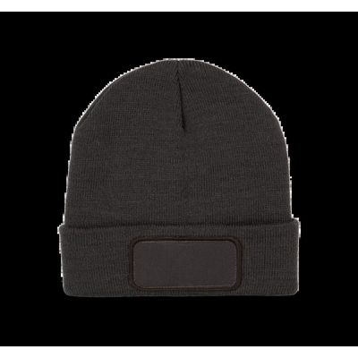 Gorro con parche y forro polar Dark Grey