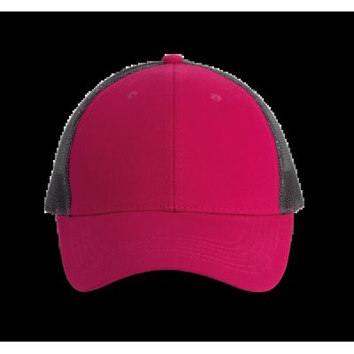 Gorra con rejilla y ajuste plástico Fuchsia / Dark Grey
