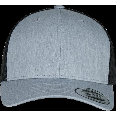 Gorra trucker retro bicolor Heather / Black