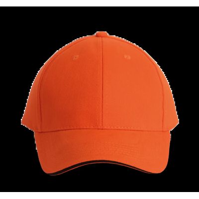 Gorra algodón grueso Spicy Orange / Dark Grey