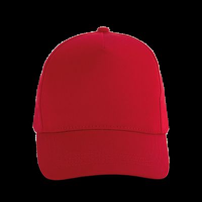 Gorra ajustable mediante tira autoadhesiva Cherry Red