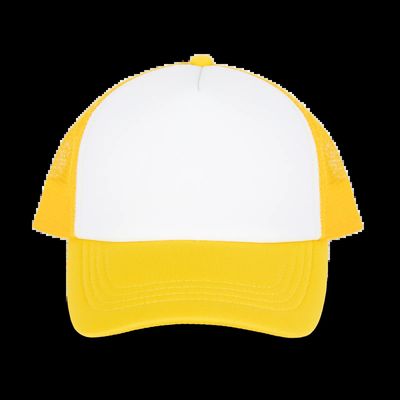 Gorra trucker infantil White / Solar Yellow