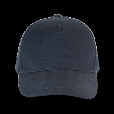 Gorra de algodón grueso con 5 paneles Navy