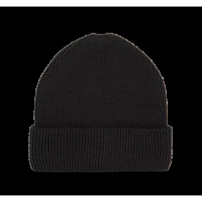 Gorro con dobladillo doble Black