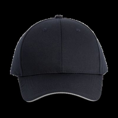 Gorra sandwich 6 paneles Navy / Silver