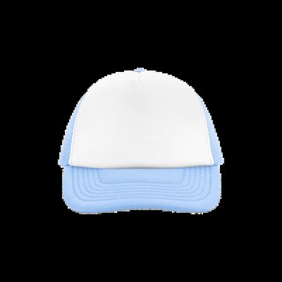 Gorra vintage poliéster Sky Blue / White