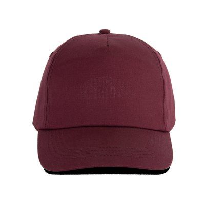 Gorra 5 paneles ajustable Burgundy