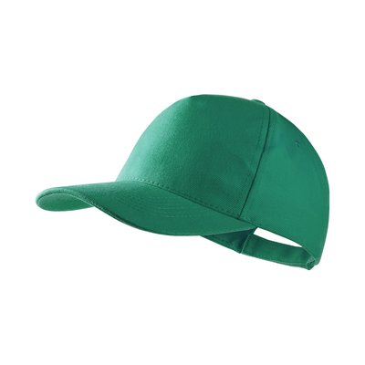 Gorra 5 paneles algodón peinado con visera acolchada