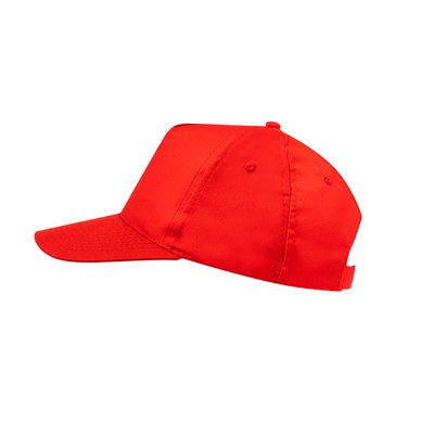 Gorra 5 paneles con cierre de velcro en microfibra/poliéster