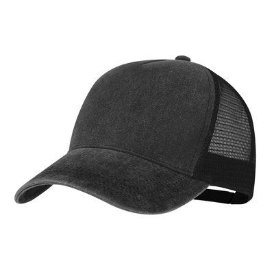 Gorra 5 paneles efecto lavado Neg