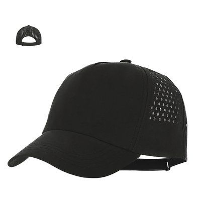 Gorra 5 paneles microfibra  transpirable