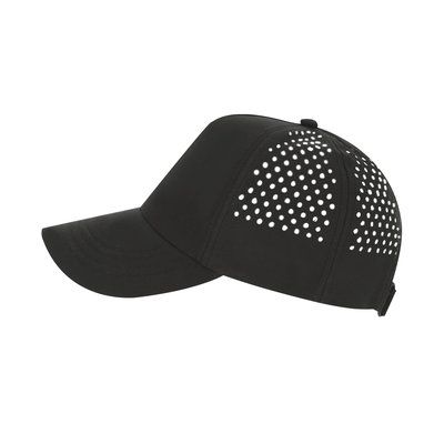 Gorra 5 paneles microfibra  transpirable