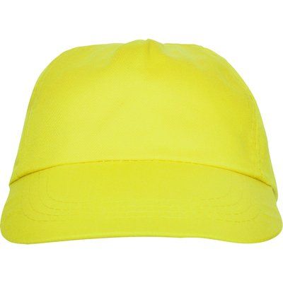 Gorra 5 paneles con ventilación Amarillo UNICA