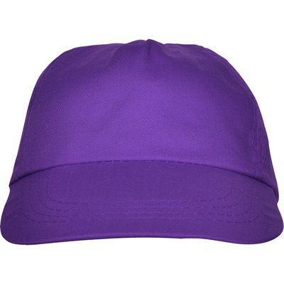 Gorra 5 paneles con ventilación Morado Talla Única Adulto